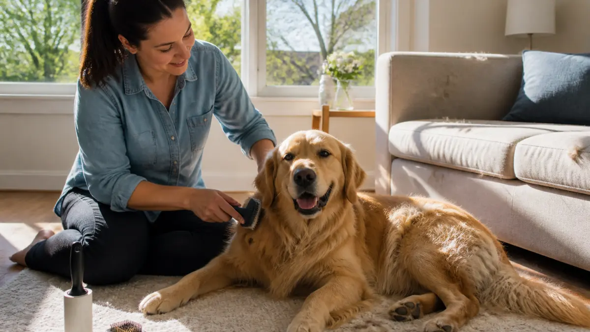 Pelage du chien au printemps : mue, brossage et soins
