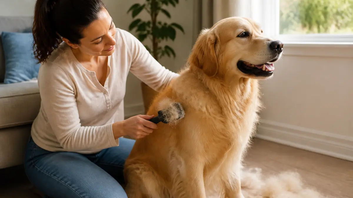 Pelage du chien au printemps : mue, brossage et soins