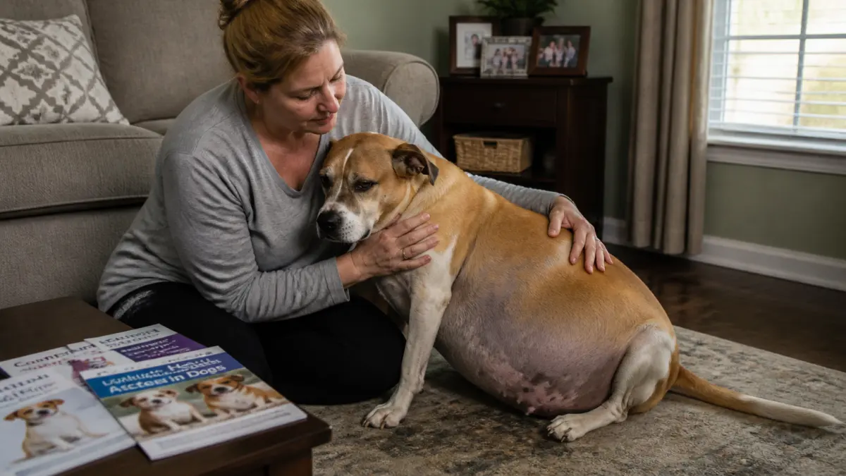 Ascite chien : causes, symptômes, traitement (inchangé)