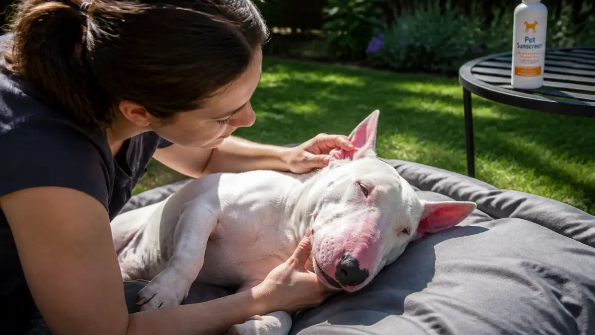Coup de soleil chien : symptômes, que faire et traitement