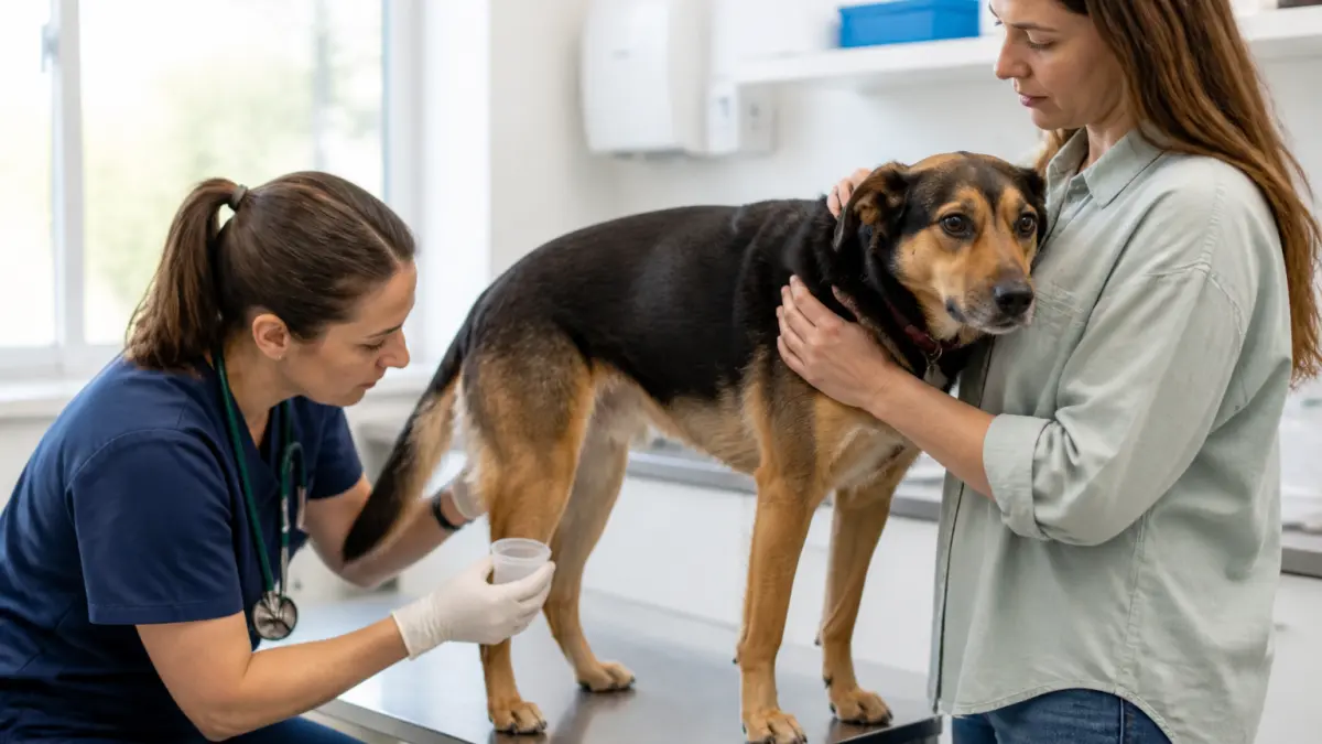 Analyse d'urine chien : déroulement, prix et remboursement