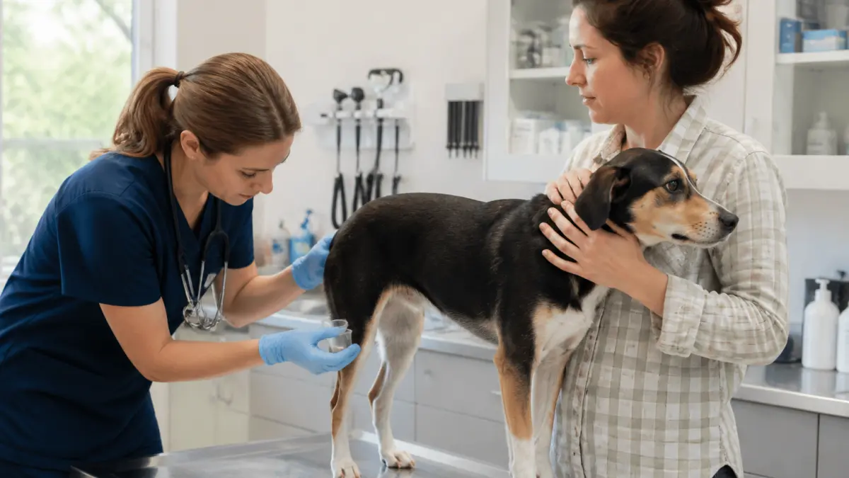 Analyse d'urine chien : déroulement, prix et remboursement