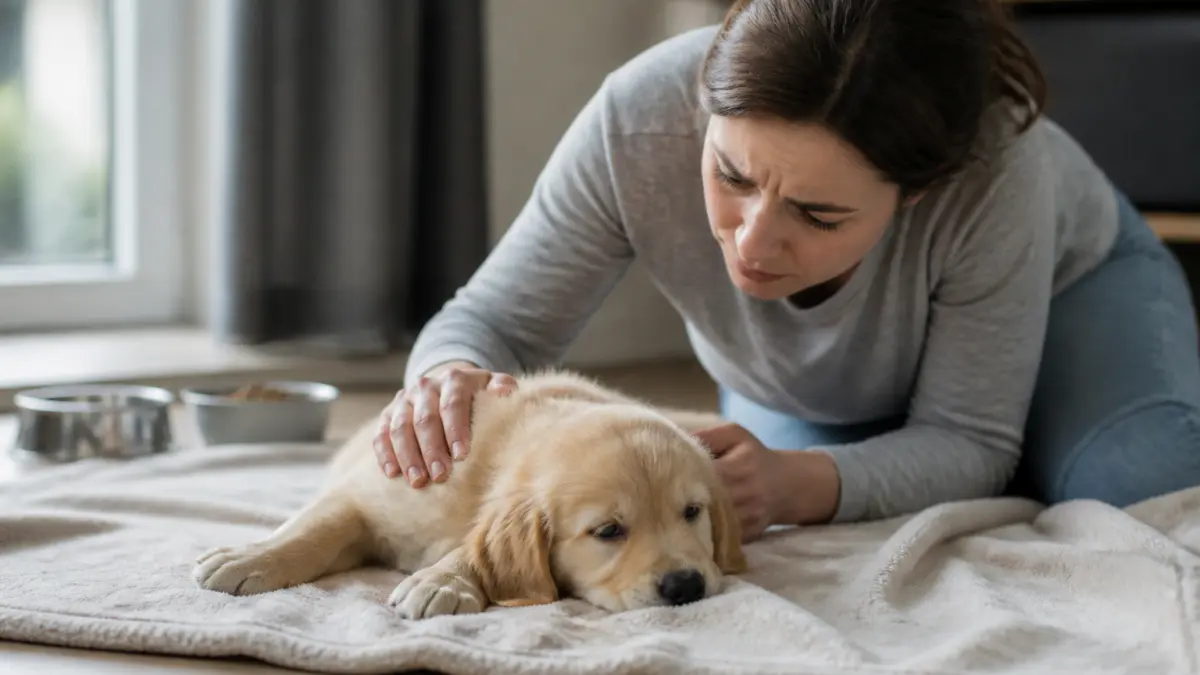 Diarrhée chiot : causes, que faire et traitement