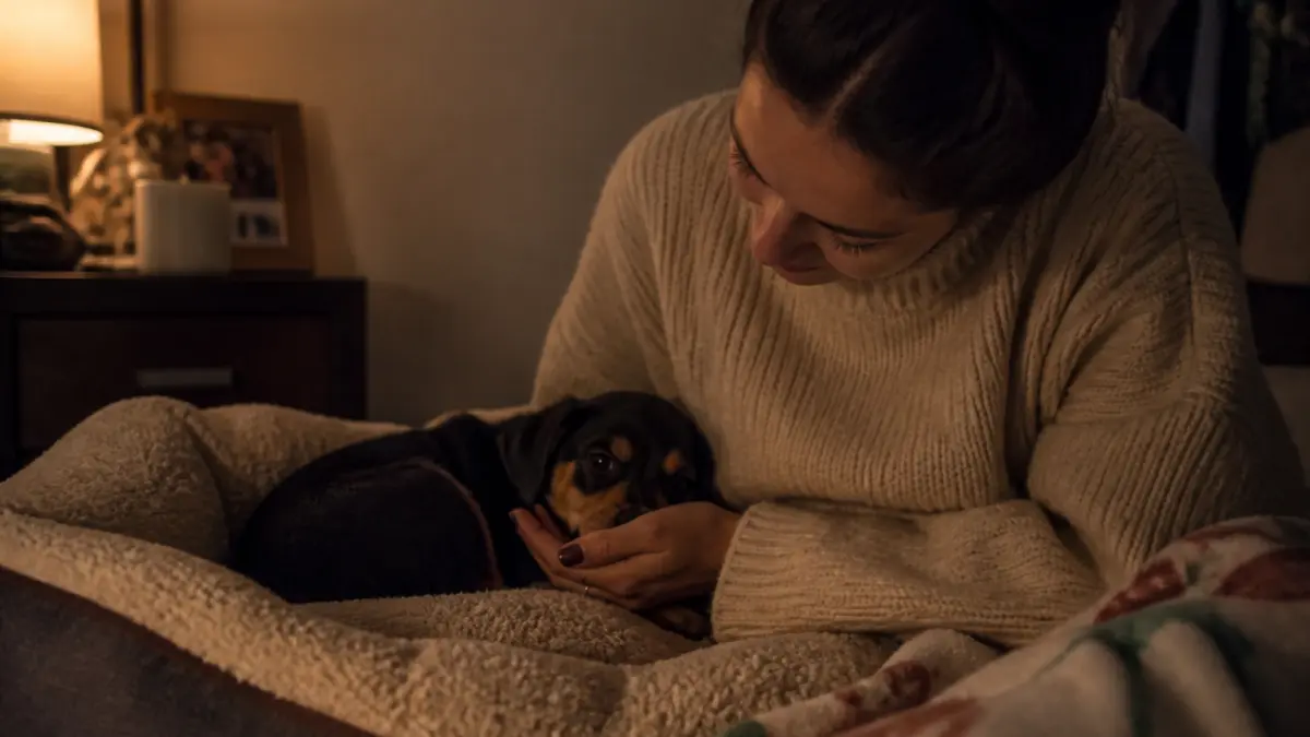 Première nuit du chiot : comment éviter pleurs et anxiété