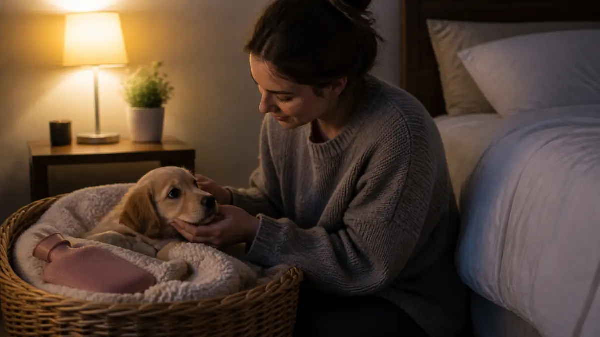 Première nuit du chiot : comment éviter pleurs et anxiété