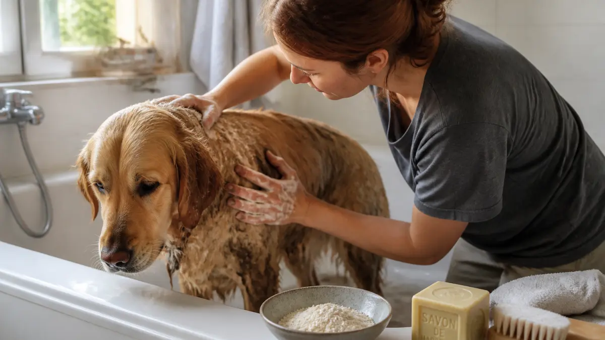 Avec quoi laver son chien naturellement sans abîmer son pelage ?