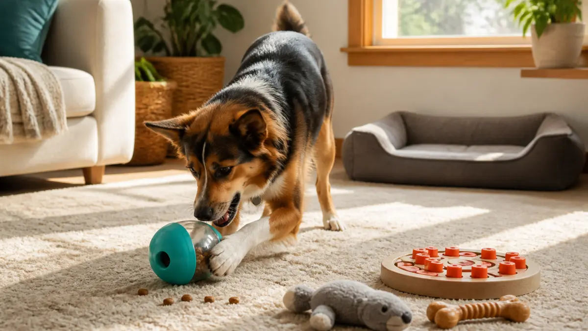 Jeux pour chien seul : 15 idées pour l’occuper sans renforcer l’anxiété
