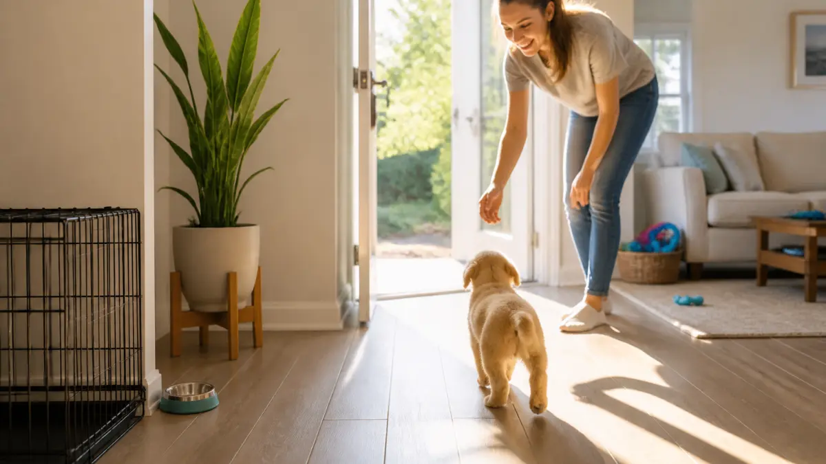 Propreté chiot : méthode simple pour éviter les accidents à la maison