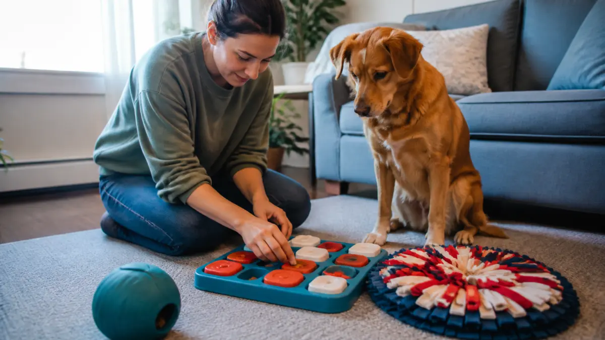 Jeux pour chien seul : 15 idées pour l’occuper sans renforcer l’anxiété