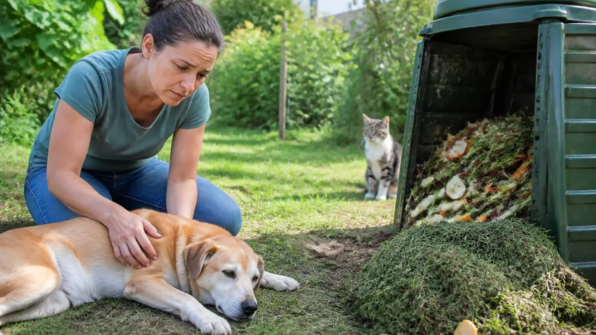 Compost et animaux : pourquoi c'est dangereux pour chiens et chats