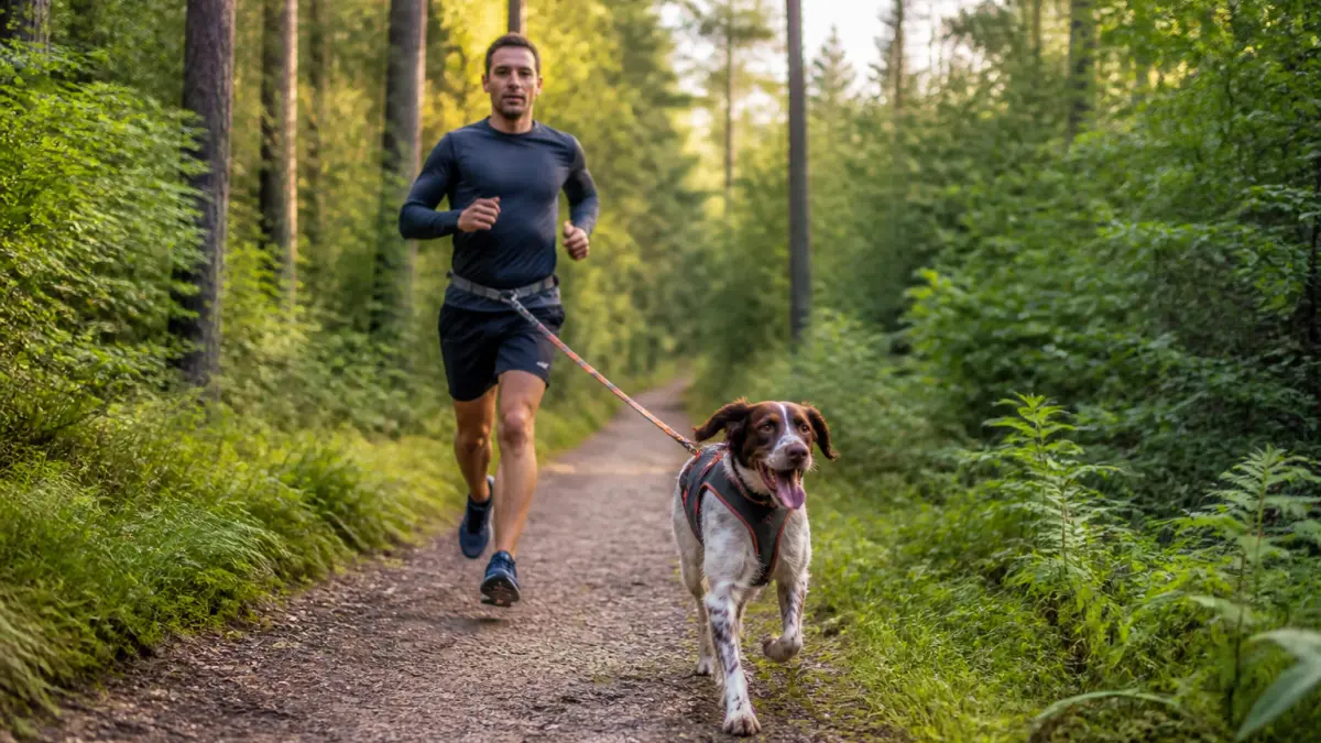 Canicross chien : âge, races adaptées et précautions avant de commencer