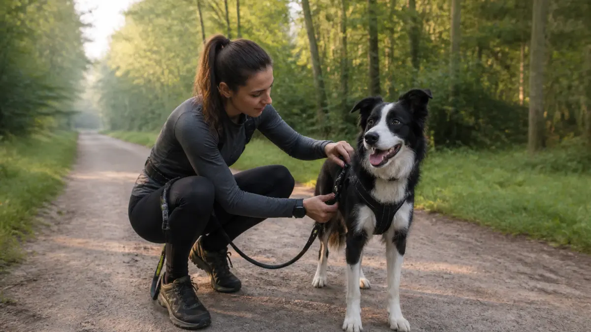 Canicross chien : âge, races adaptées et précautions avant de commencer