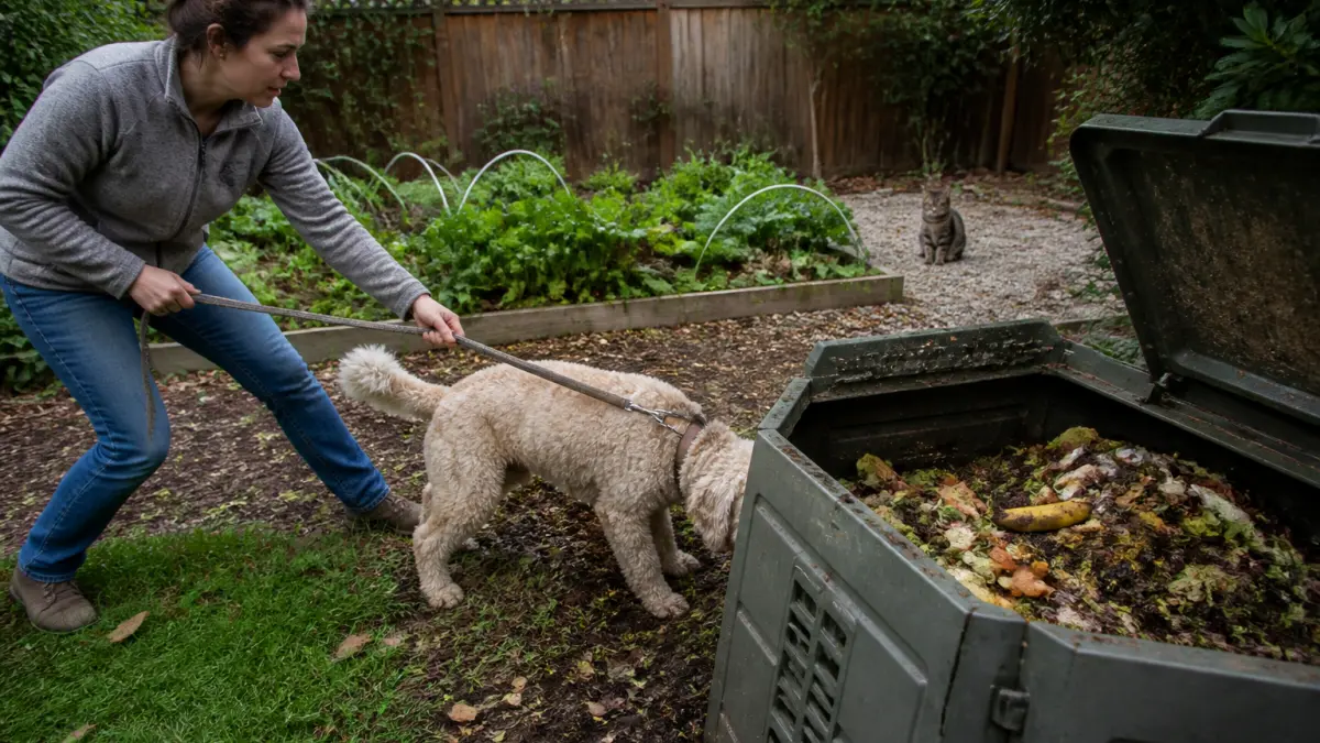 Compost et animaux : pourquoi c'est dangereux pour chiens et chats
