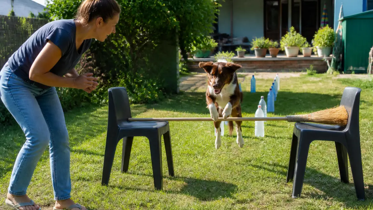 Parcours agility chien : idées d’exercices simples à faire à la maison