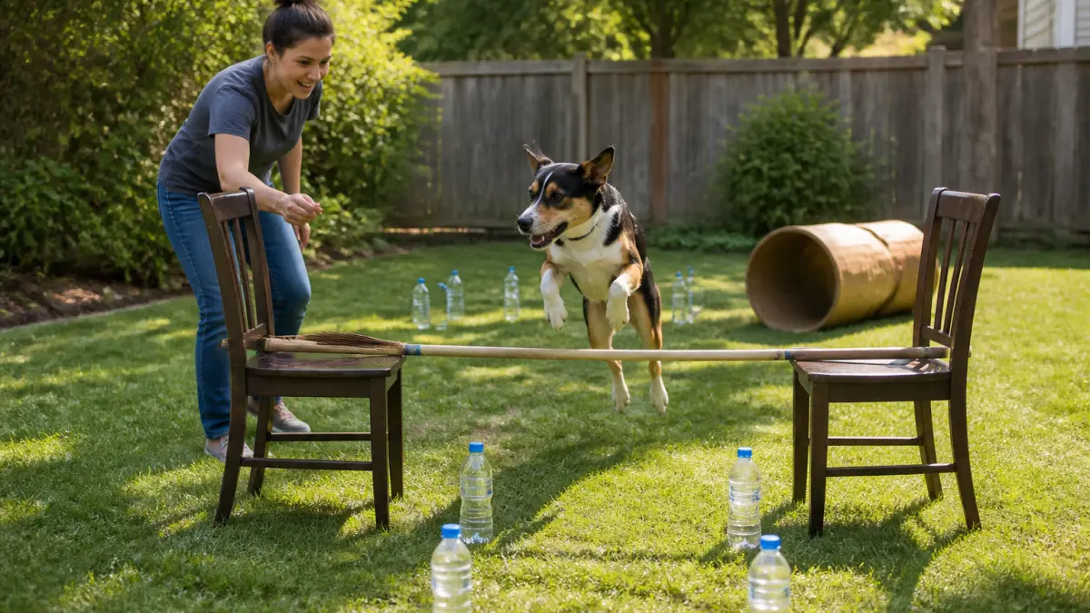 Parcours agility chien : idées d’exercices simples à faire à la maison