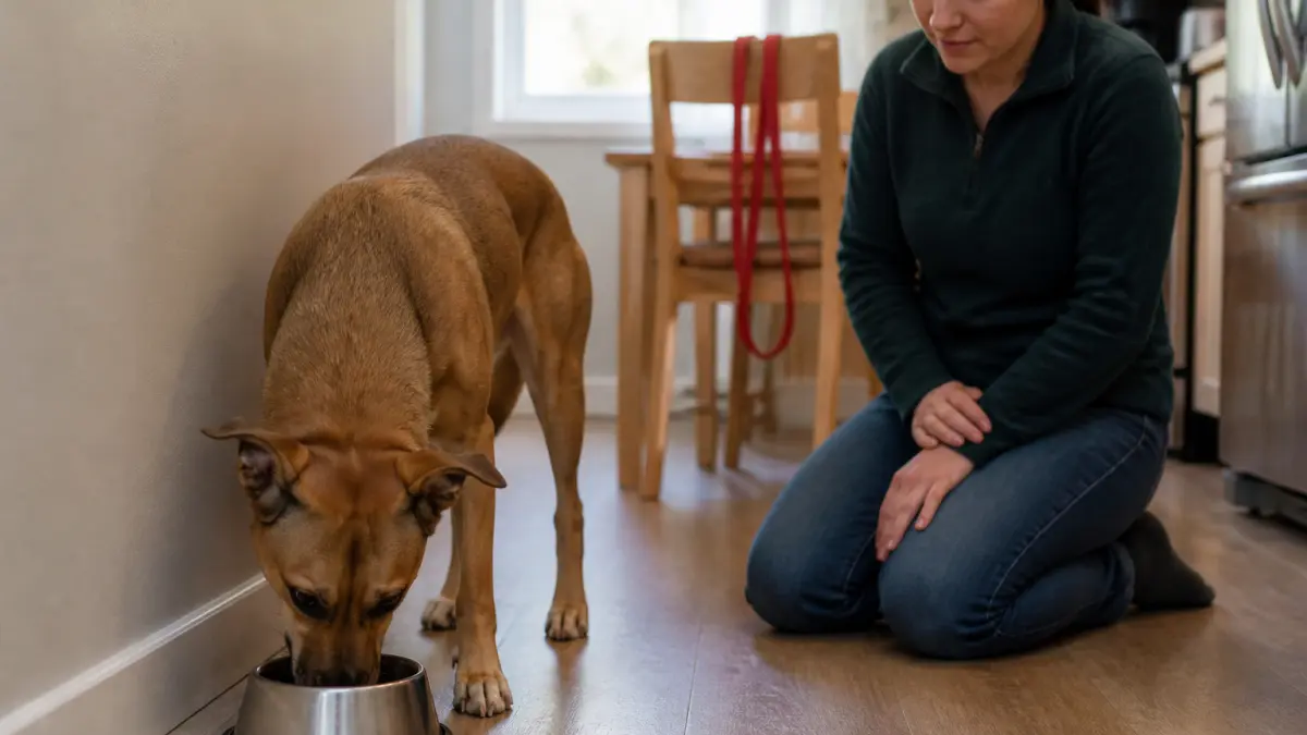 Mon chien grogne quand il mange : comment sécuriser sans aggraver