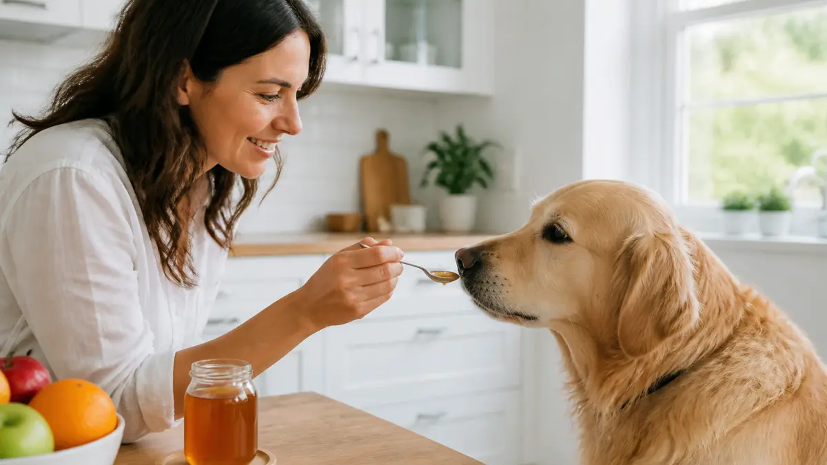 Miel et chien : bienfaits, dangers et précautions