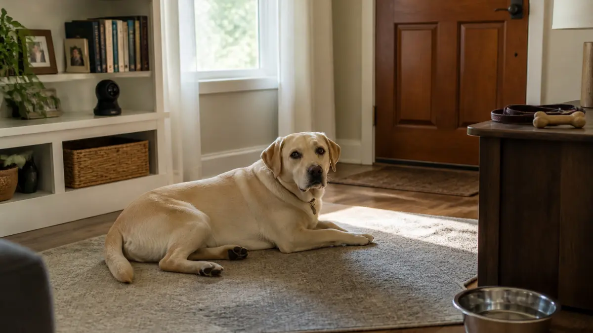 Apprendre à un chien à rester seul sans aboyer : progression sur 7 jours