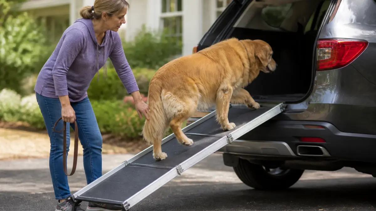 Rampe pour chien en voiture : pour quels chiens et quels usages ?