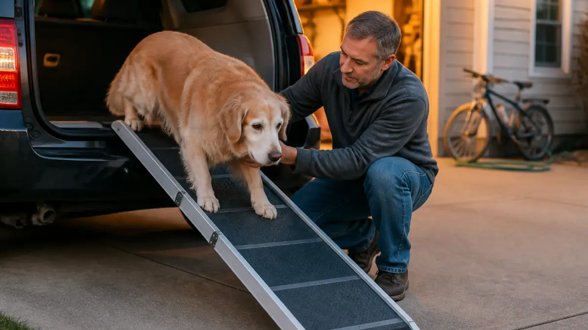 Rampe pour chien en voiture : pour quels chiens et quels usages ?