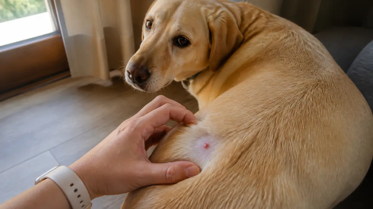Piqûre de tique chez le chien : grosse boule, rougeur, que surveiller ?