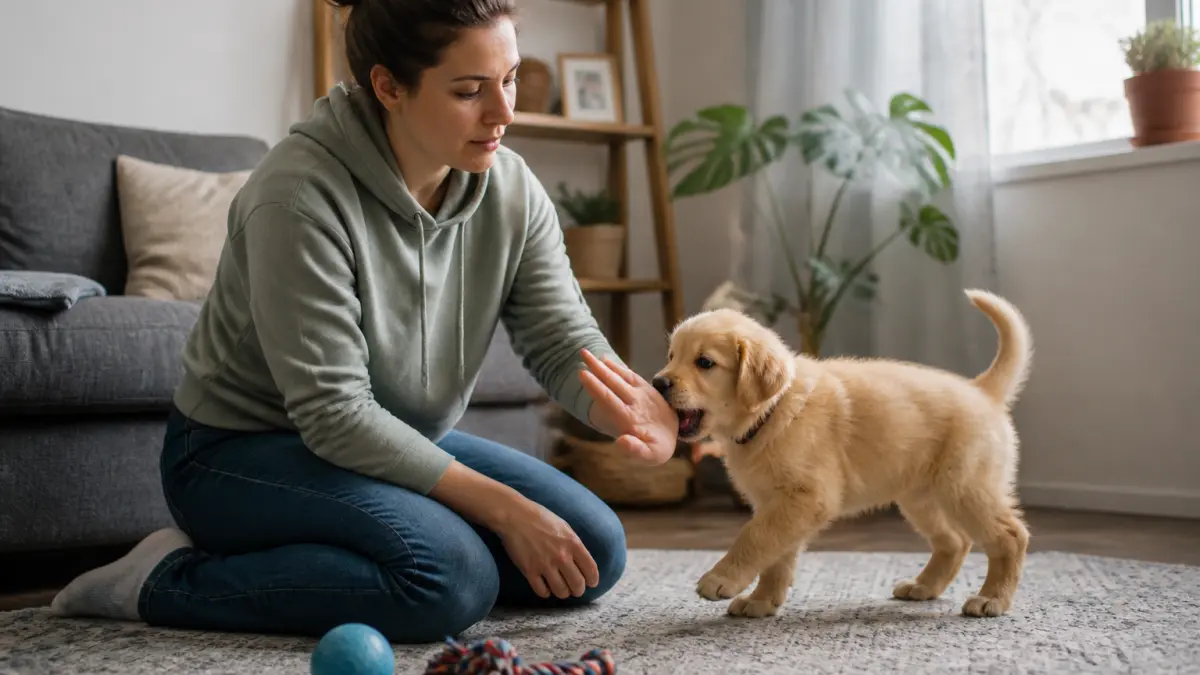 Chiot qui mordille : causes et solutions pour l'arrêter