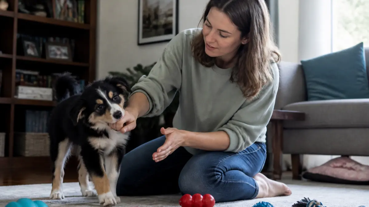 Chiot qui mordille : causes et solutions pour l'arrêter