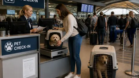 Voyager en avion avec son chien : cabine, soute et conditions