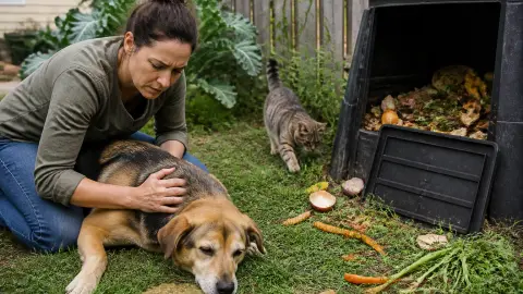 Compost et animaux : pourquoi c'est dangereux pour chiens et chats