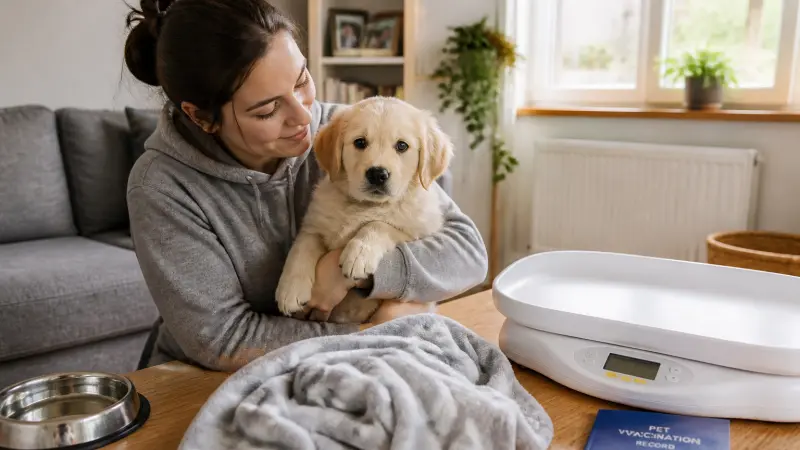 Calendrier des soins du chiot de 0 à 6 mois