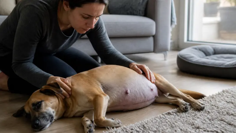 Ascite chien : causes, symptômes, traitement